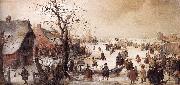 AVERCAMP, Hendrick Winter Scene on a Canal  ggg china oil painting artist
